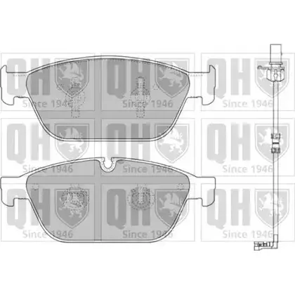 Тормозные колодки, дисковые, комплект QUINTON HAZELL IX22LKG 650803 BP1748 0 P2FT изображение 0
