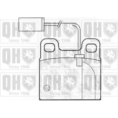 Тормозные колодки, дисковые, комплект QUINTON HAZELL 20641 2 0387 BP824 651360 изображение 0
