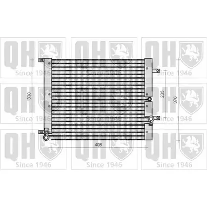 Радиатор кондиционера QUINTON HAZELL UPQP7ZO QCN102 664193 G2L VKE8
