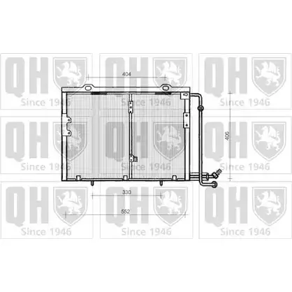Радиатор кондиционера QUINTON HAZELL QCN108 664198 ALZ 99Z5 WVKITG