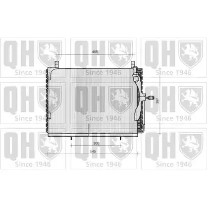 Радиатор кондиционера QUINTON HAZELL 664201 BX8CJP D NVC5 QCN111 изображение 0