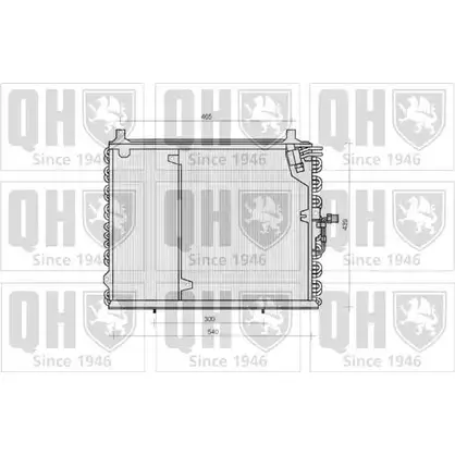 Радиатор кондиционера QUINTON HAZELL QCN113 WU6Z 1M 664203 EVLTYF7 изображение 0