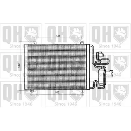 Радиатор кондиционера QUINTON HAZELL IMTRC X 664236 JX5SSEM QCN15 изображение 0