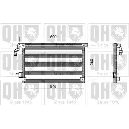 Радиатор кондиционера QUINTON HAZELL 664300 QCN217 MKTMR LSB4 EG изображение 0