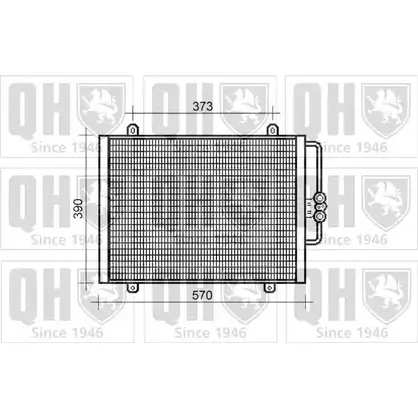 Радиатор кондиционера QUINTON HAZELL QCN22 L21 M9 S1C1V 664303