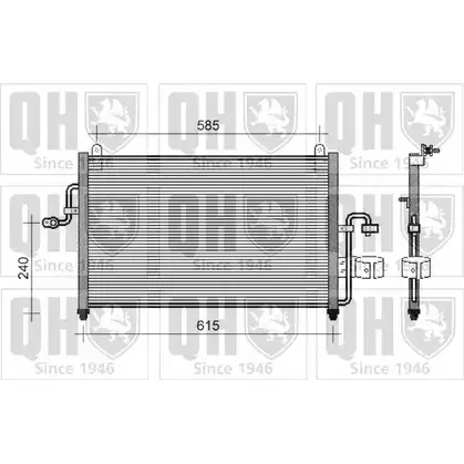 Радиатор кондиционера QUINTON HAZELL Q3VJ4H 664319 70V JD QCN234