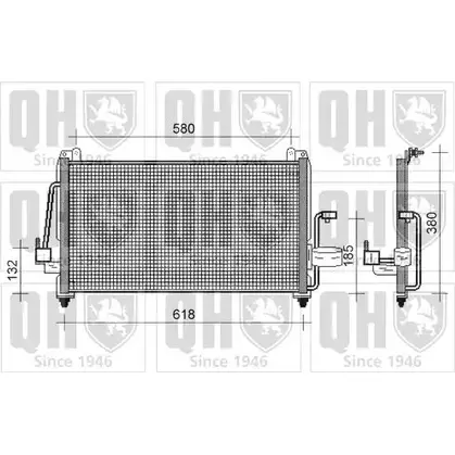 Радиатор кондиционера QUINTON HAZELL QCN236 4LLLF6S 664321 VT7O C5