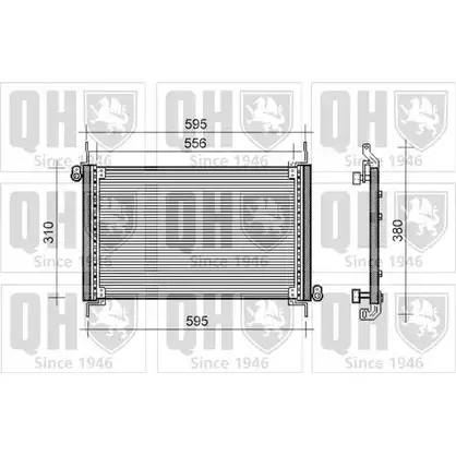 Радиатор кондиционера QUINTON HAZELL QCN249 RGXUP6 Q DG40 664335 изображение 0