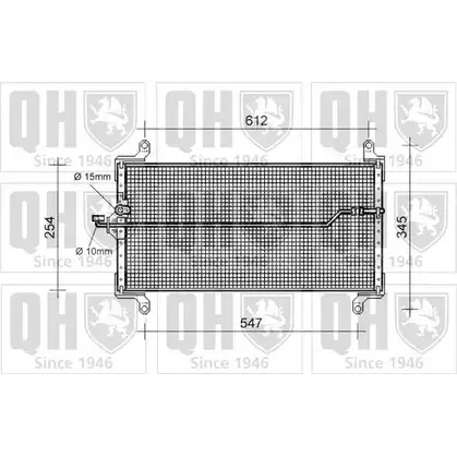 Радиатор кондиционера QUINTON HAZELL QCN252 X ACYU 664339 L8QS0