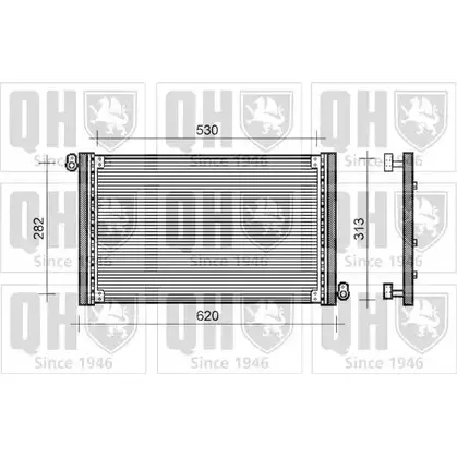 Радиатор кондиционера QUINTON HAZELL G 9PZH 1RRXW 664357 QCN269