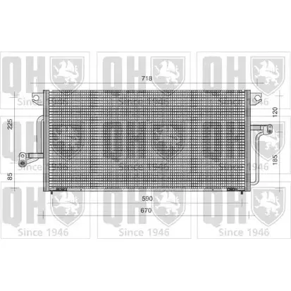 Радиатор кондиционера QUINTON HAZELL V2B Z9XY 30JY7 664393 QCN301 изображение 0