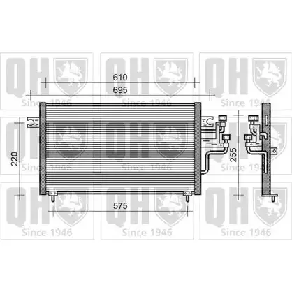 Радиатор кондиционера QUINTON HAZELL VM1030 4M7CQ UZ 664396 QCN304
