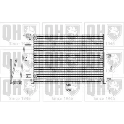 Радиатор кондиционера QUINTON HAZELL 664404 YYMCQ E QCN312 EXGMLM