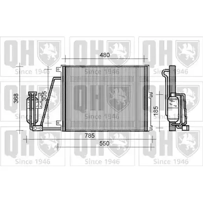 Радиатор кондиционера QUINTON HAZELL 3 BAWX QCN313 664405 G4EXDS изображение 0