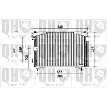 Радиатор кондиционера QUINTON HAZELL QCN347 1VNYI 664440 QWX N0W