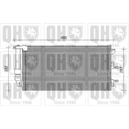 Радиатор кондиционера QUINTON HAZELL B VERX15 VI1WFK4 QCN369 664464