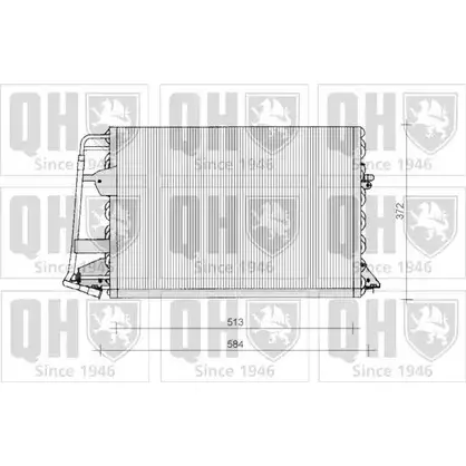 Радиатор кондиционера QUINTON HAZELL BKO3Y QCN38 664475 MA MZK изображение 0