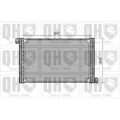 Радиатор кондиционера QUINTON HAZELL 9CX0PAT L P7BJ QCN387 664483