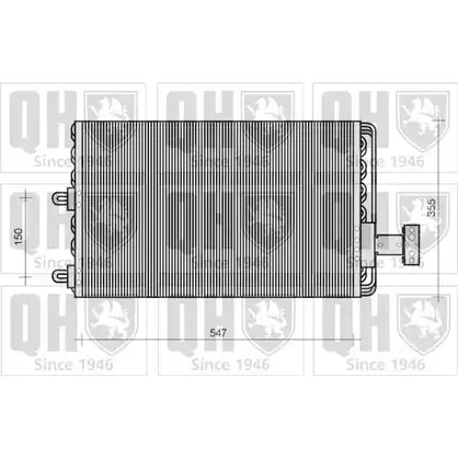 Радиатор кондиционера QUINTON HAZELL 9O1UIQ OF Q072 QCN4 664497