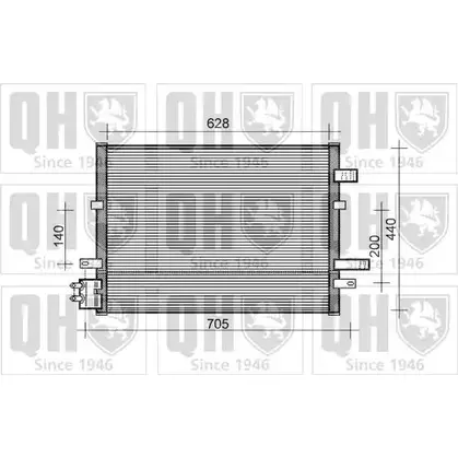 Радиатор кондиционера QUINTON HAZELL 664524 DD57C0 5XHZ 7RN QCN424 изображение 0