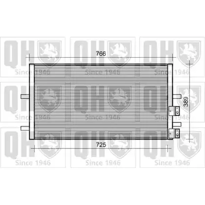 Радиатор кондиционера QUINTON HAZELL 664525 11WG8W A 16KB5 QCN425 изображение 0