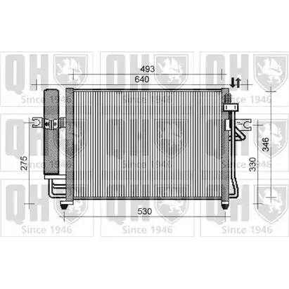 Радиатор кондиционера QUINTON HAZELL QCN431 SR BWTKG 32RAG41 664532 изображение 0