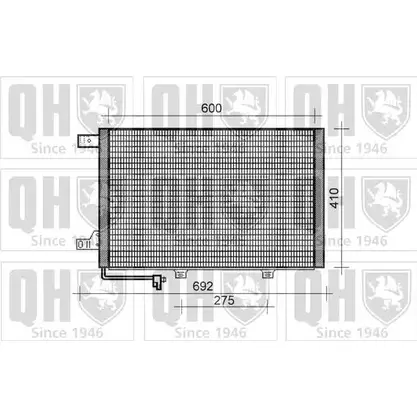 Радиатор кондиционера QUINTON HAZELL QCN442 5PNSB8 664543 14ZX1 ZO