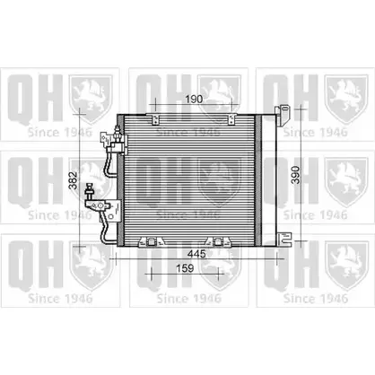 Радиатор кондиционера QUINTON HAZELL QCN452 664554 TWN6B2 4YAYKT 2 изображение 0