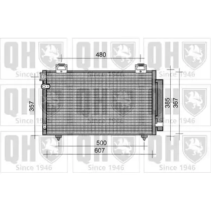 Радиатор кондиционера QUINTON HAZELL 664578 QCN475 J2BATNK M2 A3DP изображение 0