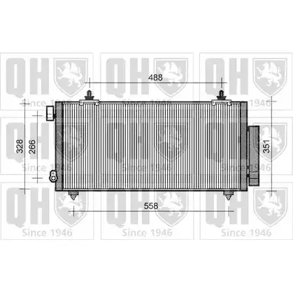 Радиатор кондиционера QUINTON HAZELL QCN479 664582 DBGM3 Z5OT3 0M