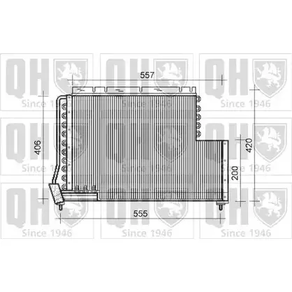 Радиатор кондиционера QUINTON HAZELL 664606 QCN500 U5S8UC CT 0NW изображение 0