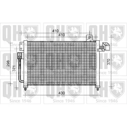 Радиатор кондиционера QUINTON HAZELL RFO DZ QCN503 SYNYA 664609 изображение 0