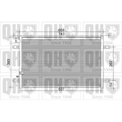 Радиатор кондиционера QUINTON HAZELL C95 BMRC QCN551 16IMT 664658 изображение 0