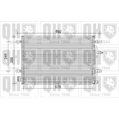 Радиатор кондиционера QUINTON HAZELL 8WP0S 664659 H0 KZA9S QCN552