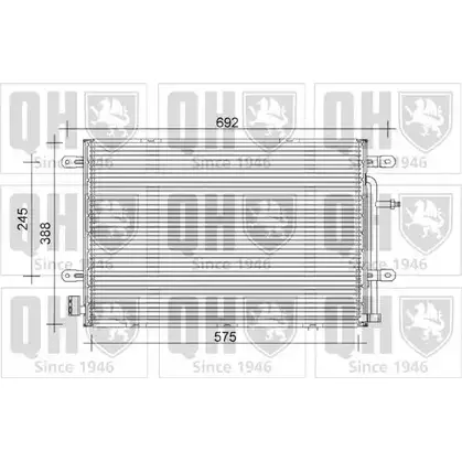 Радиатор кондиционера QUINTON HAZELL 8WP0S 664659 H0 KZA9S QCN552 изображение 0