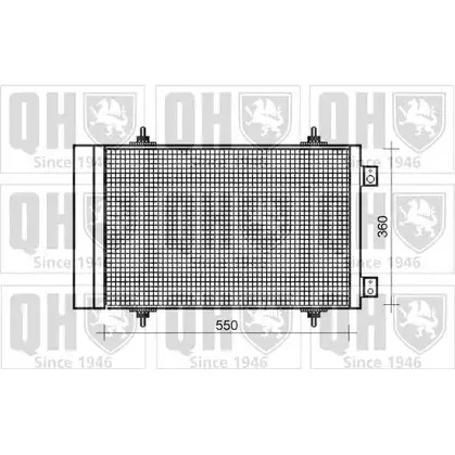 Радиатор кондиционера QUINTON HAZELL 158 GR 664679 X75F18X QCN571 изображение 0