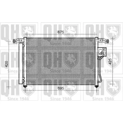 Радиатор кондиционера QUINTON HAZELL QCN588 AWEP5O 9KGD A 664694 изображение 0