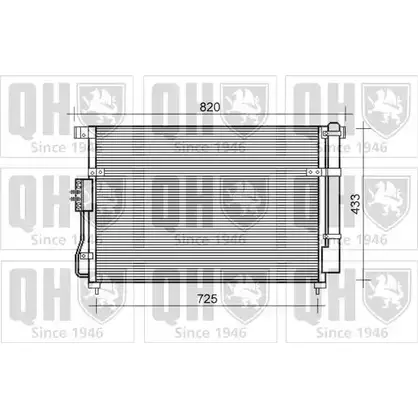 Радиатор кондиционера QUINTON HAZELL 664704 5LSZQ S GU49T QCN597