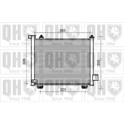 Радиатор кондиционера QUINTON HAZELL UFKZ7UV 664717 SPX 20 QCN608