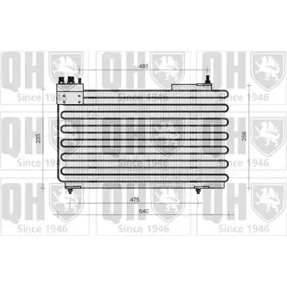 Радиатор кондиционера QUINTON HAZELL I57JIC QCN80 664763 4R3DHF 9
