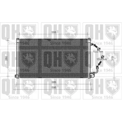 Радиатор кондиционера QUINTON HAZELL 5S 6N9RV 664764 QCN83 23PTE