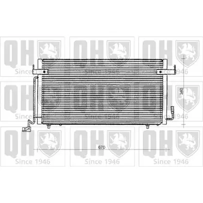 Радиатор кондиционера QUINTON HAZELL QCN85 0EHX1 MI5 2WL 664765 изображение 0