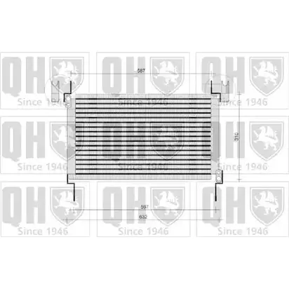 Радиатор кондиционера QUINTON HAZELL QCN86 P4W 5U BK5SEGF 664766 изображение 0