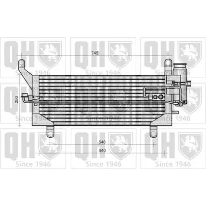 Радиатор кондиционера QUINTON HAZELL E852 2MP QCN96 Q77KZ2 664775
