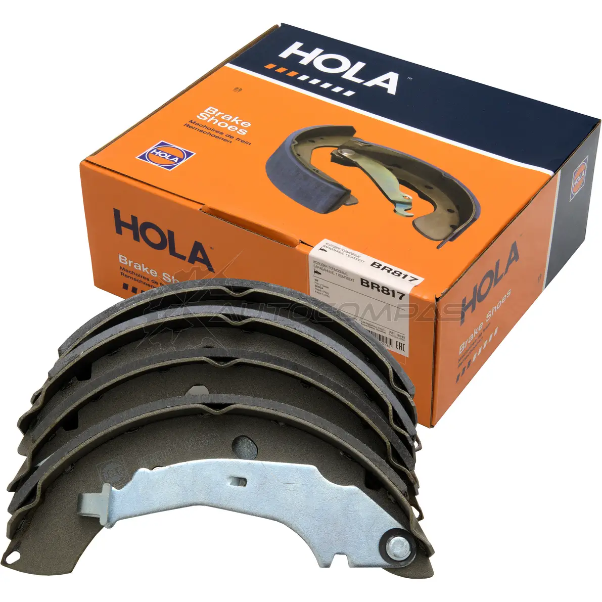 Тормозные колодки, барабанные HOLA 1441273163 6ZI DV BR817 - Изображение 1
