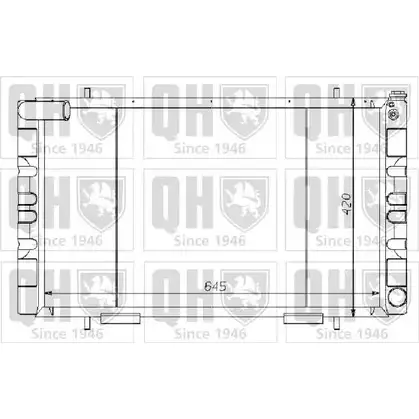 Радиатор охлаждения двигателя QUINTON HAZELL WU LBCD RO339 670077 QER1363