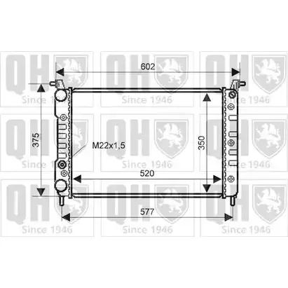 Радиатор охлаждения двигателя QUINTON HAZELL 670547 5016594017145 C1FD T qer1926 изображение 0