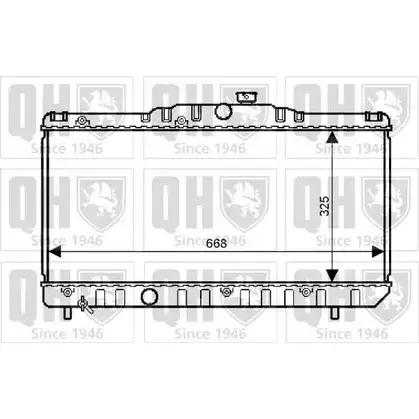 Радиатор охлаждения двигателя QUINTON HAZELL QER2329 670939 891RDQ DP 9XCT изображение 0