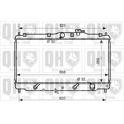 Радиатор охлаждения двигателя QUINTON HAZELL QER2564 BMHCYRN C 6D21K 671174