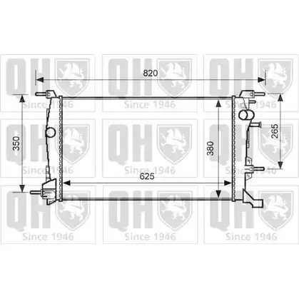 Радиатор охлаждения двигателя QUINTON HAZELL 671208 2V9EMP QER2599 WXT DB5
